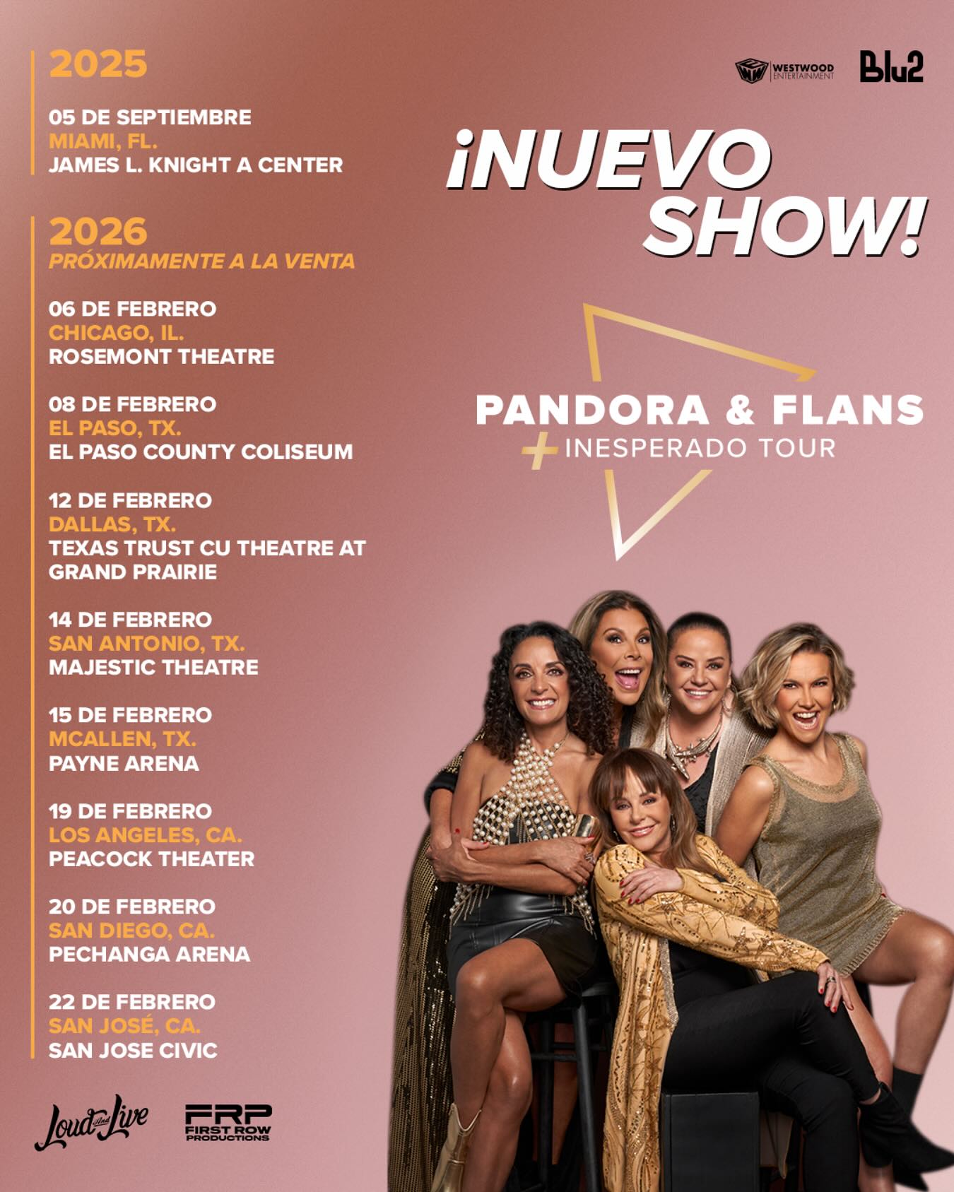 Flans Más Inesperado Tour Poster 2025-2026